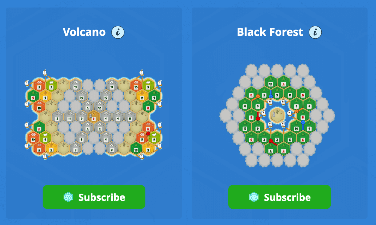 Black forest and volcano map